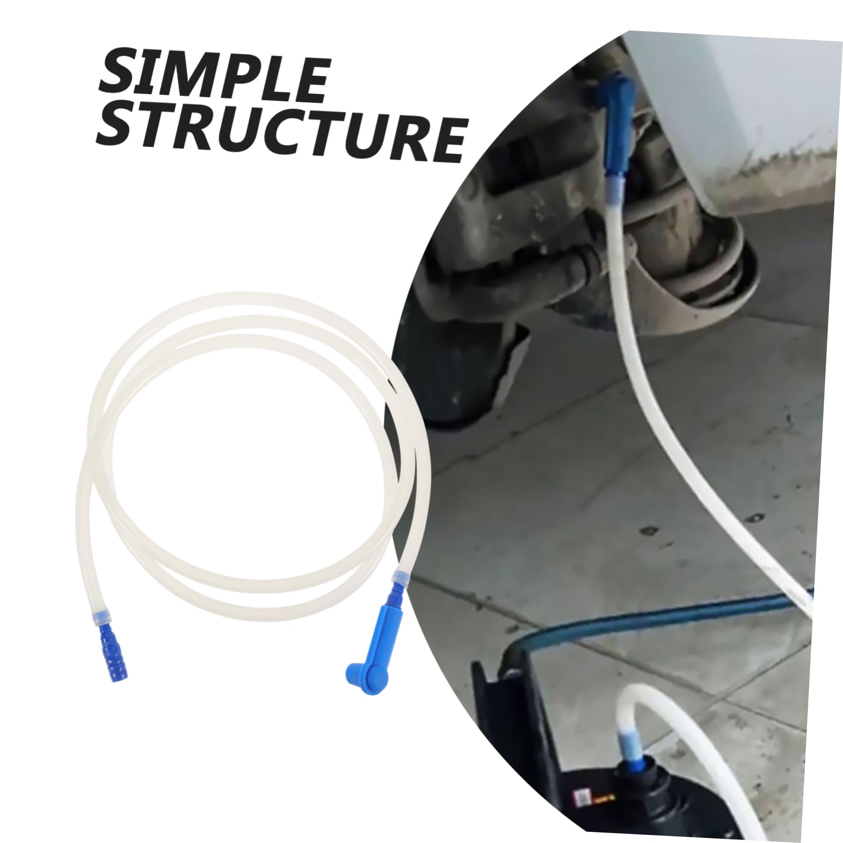 HONMEET 1.5M Brake Bleeder Hose Car Modification Tool for Easy Brake Fluid Change Compatible with Vehicles Durable Design for Long Term Use for Trucks and Cars