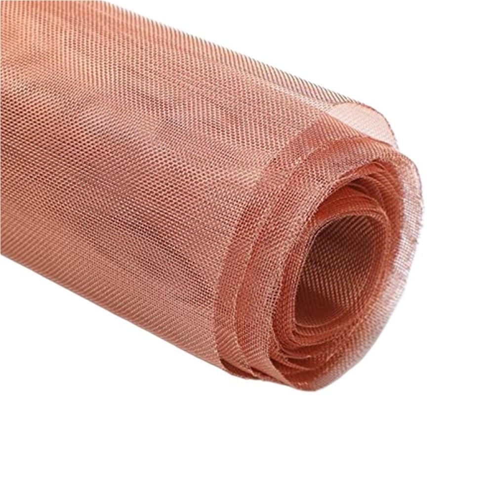 Hoja de detección de filtración Malla de cobre puro tejida, malla fina 40 mesh, ancho 12 pulgadas, largo 120, 1 pieza