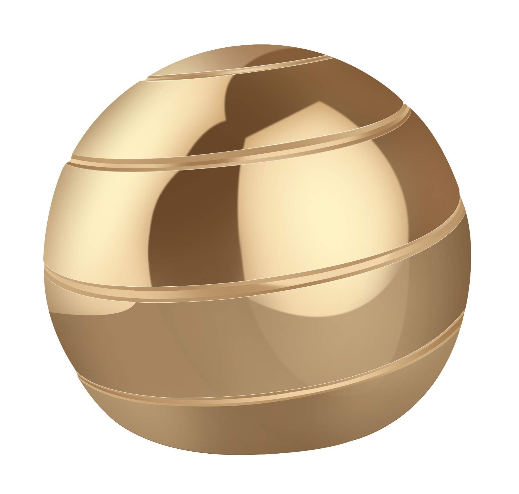 Benting Kinetic Desk Toys - 45mm Gold Spinning Metal Ball with Optical Illusion for Adults Office, Anti-Stress Transfer Gyro Stress Relief Toy