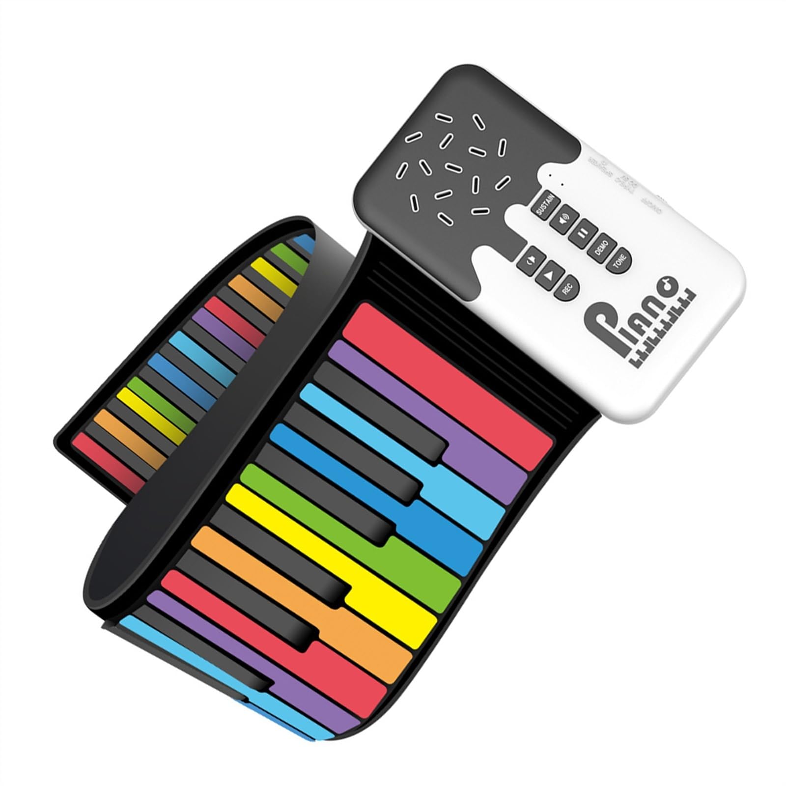 Pianoforte Roll-up Con Tastiera Digitale A 49 Tasti Con Altoparlante Pianoforte Elettronico A Mano Per Gli Amanti Della Musica Pianoforte Elettronico per Principianti