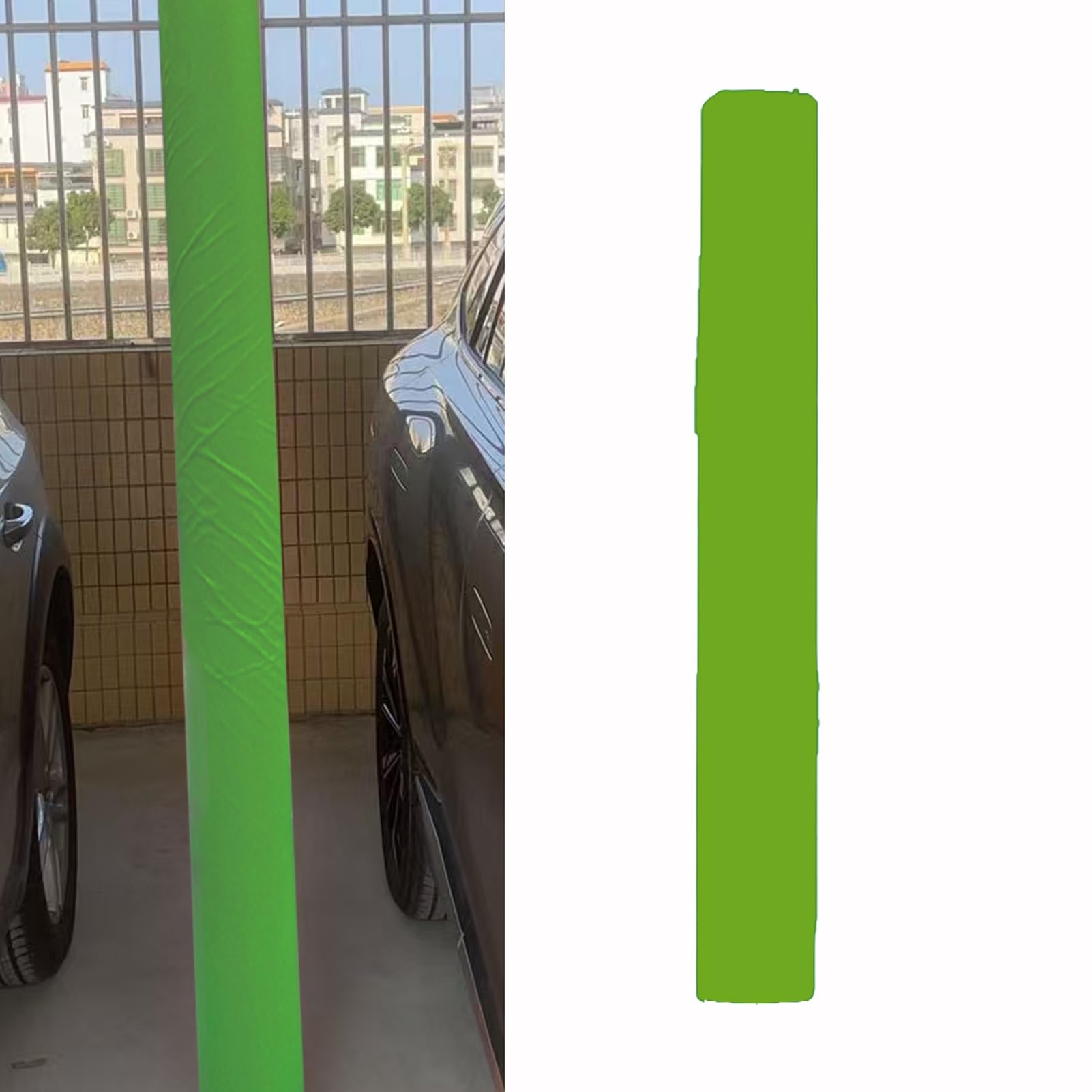 Tapis de protection de garage anti-rayure pour poteau et portière