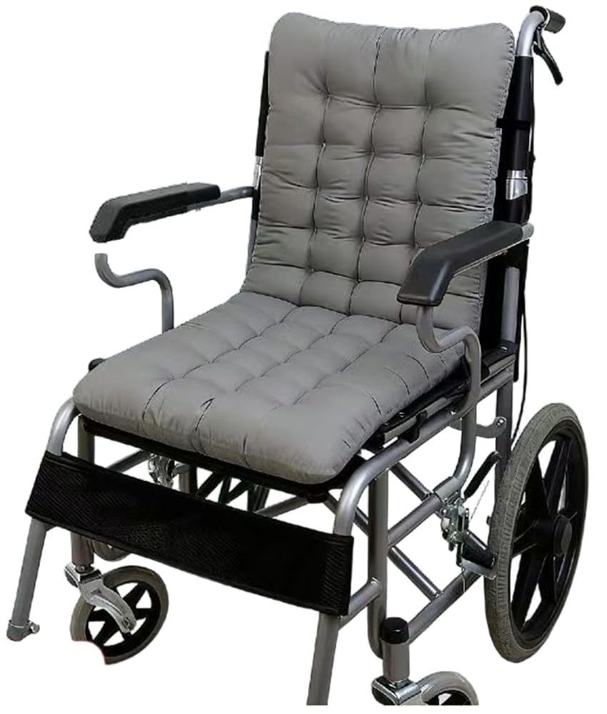 Cojín Antiescaras Integrado para Silla De Ruedas con Respaldo, Reductor Presión Lavable En Poliéster/Algodón, Previene Úlceras por Presión Accesorio para Sillas Ruedas Y Oficina