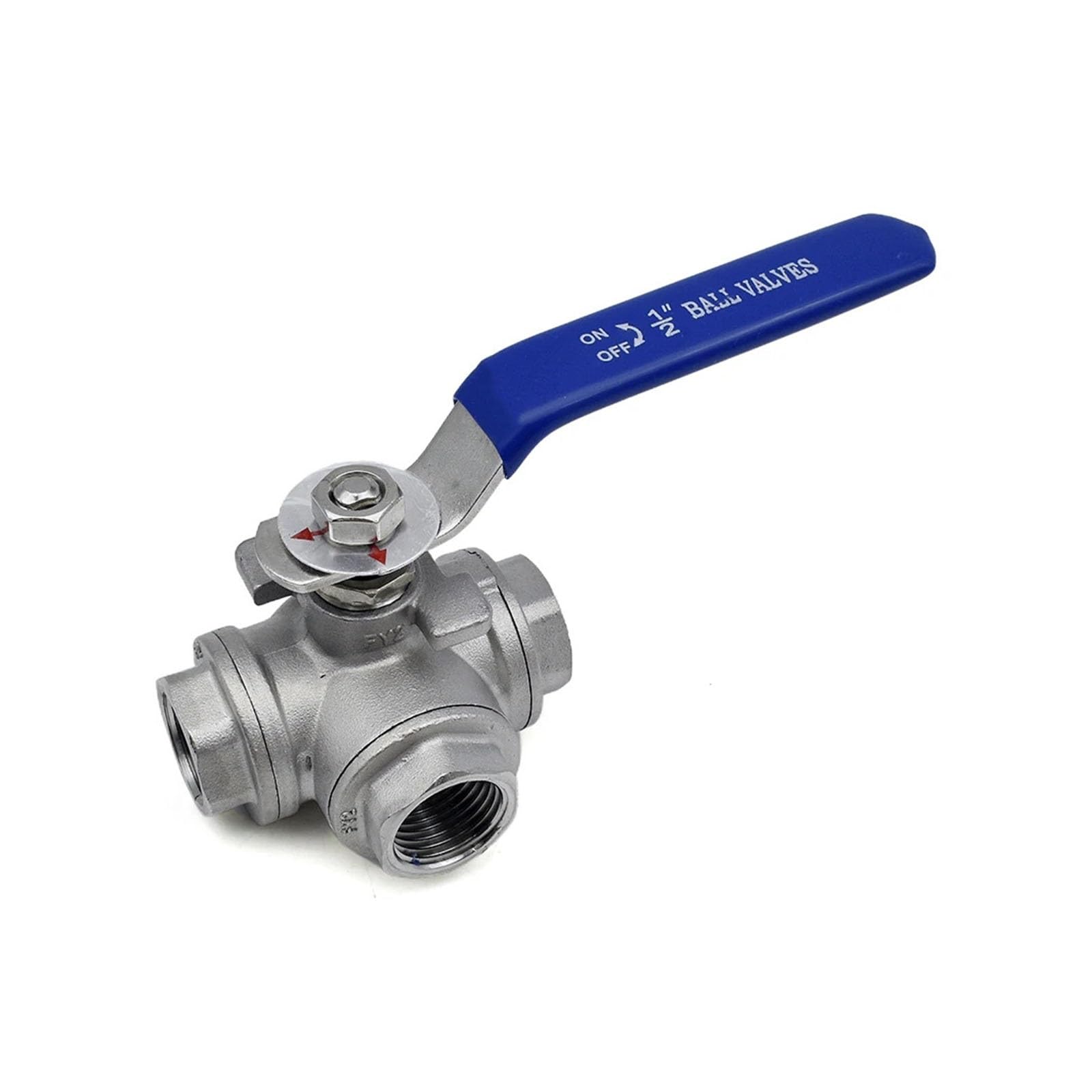 1/10.2 cm- 5.1 cm SS304 316 stal nierdzewna BSP żeński zawór kulowy T/L typ 3-drożny pełny port woda olej powietrze gaz DN15/20/25 przełącznik (1/5.1 cm, typ L, SUS316)