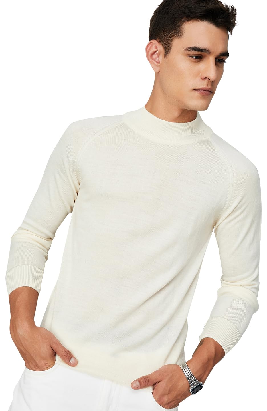 max Men's Acrylic Casual High Neck Sweater-picture-31