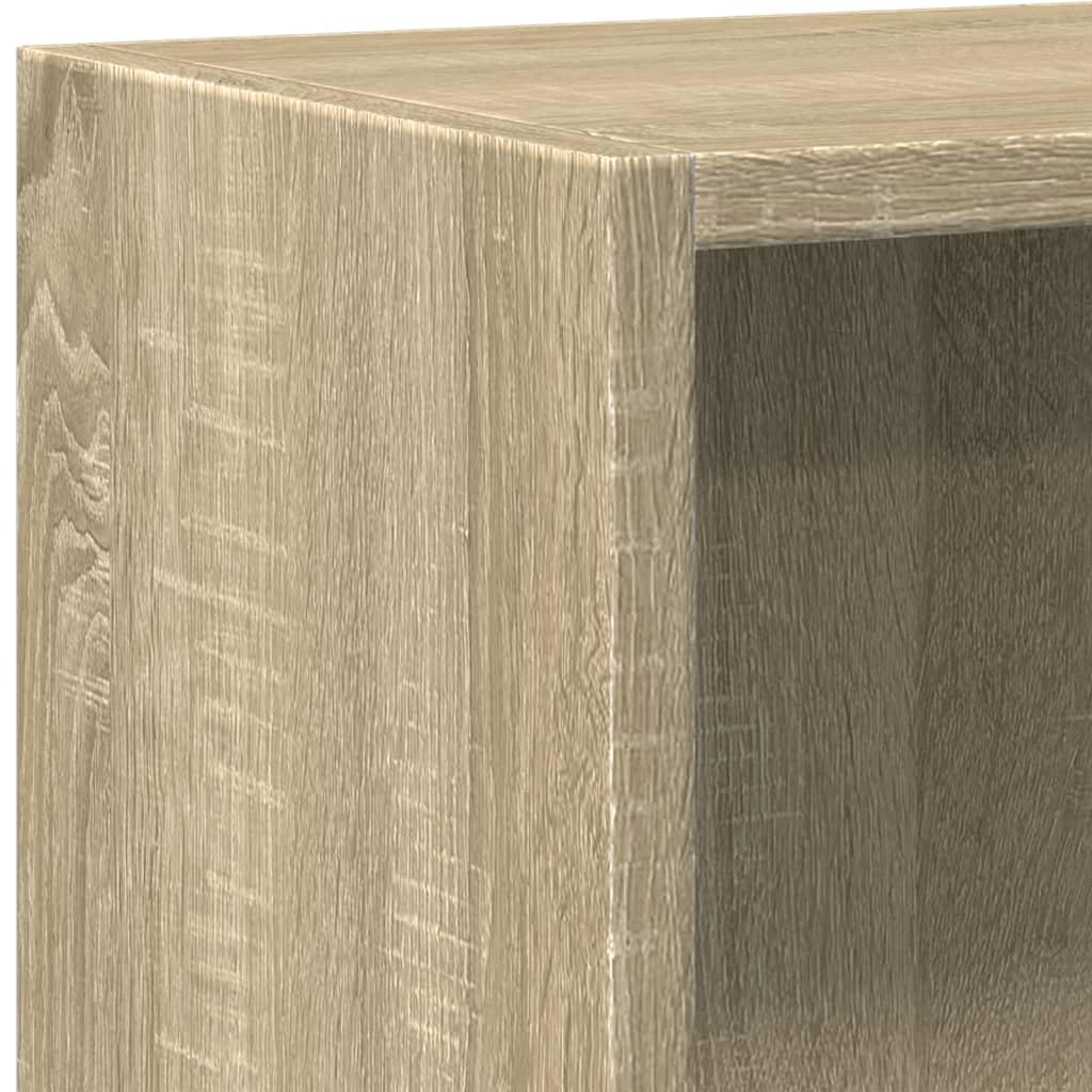 Générique Bücherregal aus Holz, 60 x 24 x 76 cm | 2 Ebenen, modernes Design, einfach zu montieren, Reinigung mit feuchtem Tuch, vielseitige Aufbewahrung