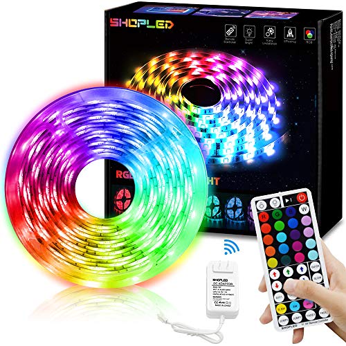 Led Strip Lights with Rf Remote, 16.4ft RGB Led Room Lights, 5050 Led