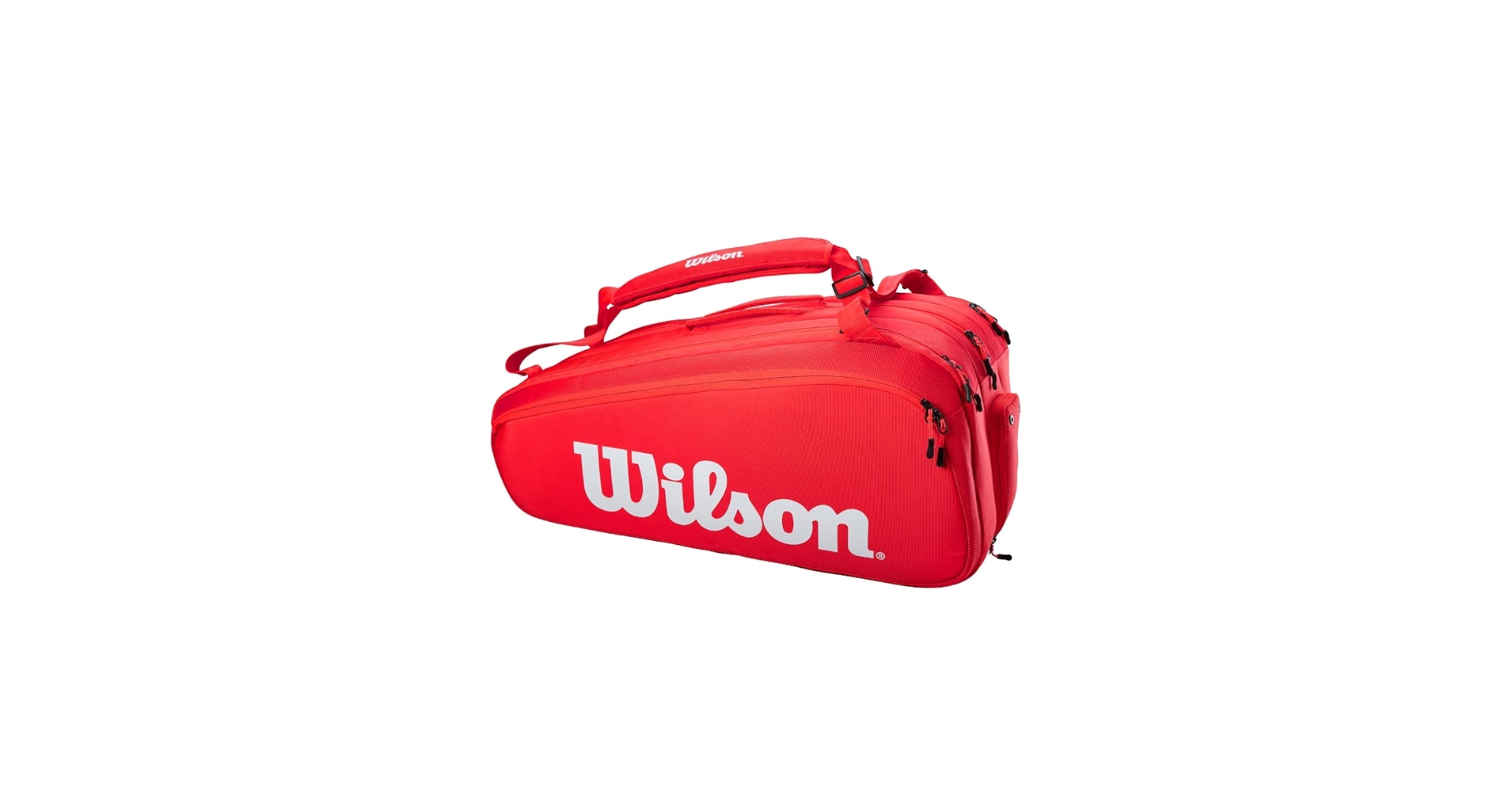 Amazon.com: Wilson Super Tour Tennis Racket Bag - Red/White