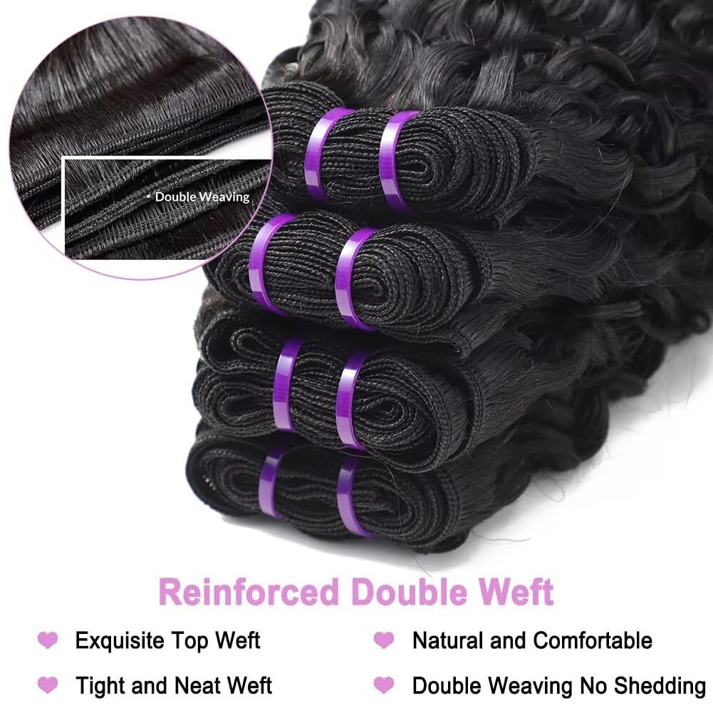 26 pouces Tissage Bresilien en lot 100% Meches Cheveux Naturel Brésilienne Burmese Curly Bundles Tissage Naturel Couleur 1 faisceaux