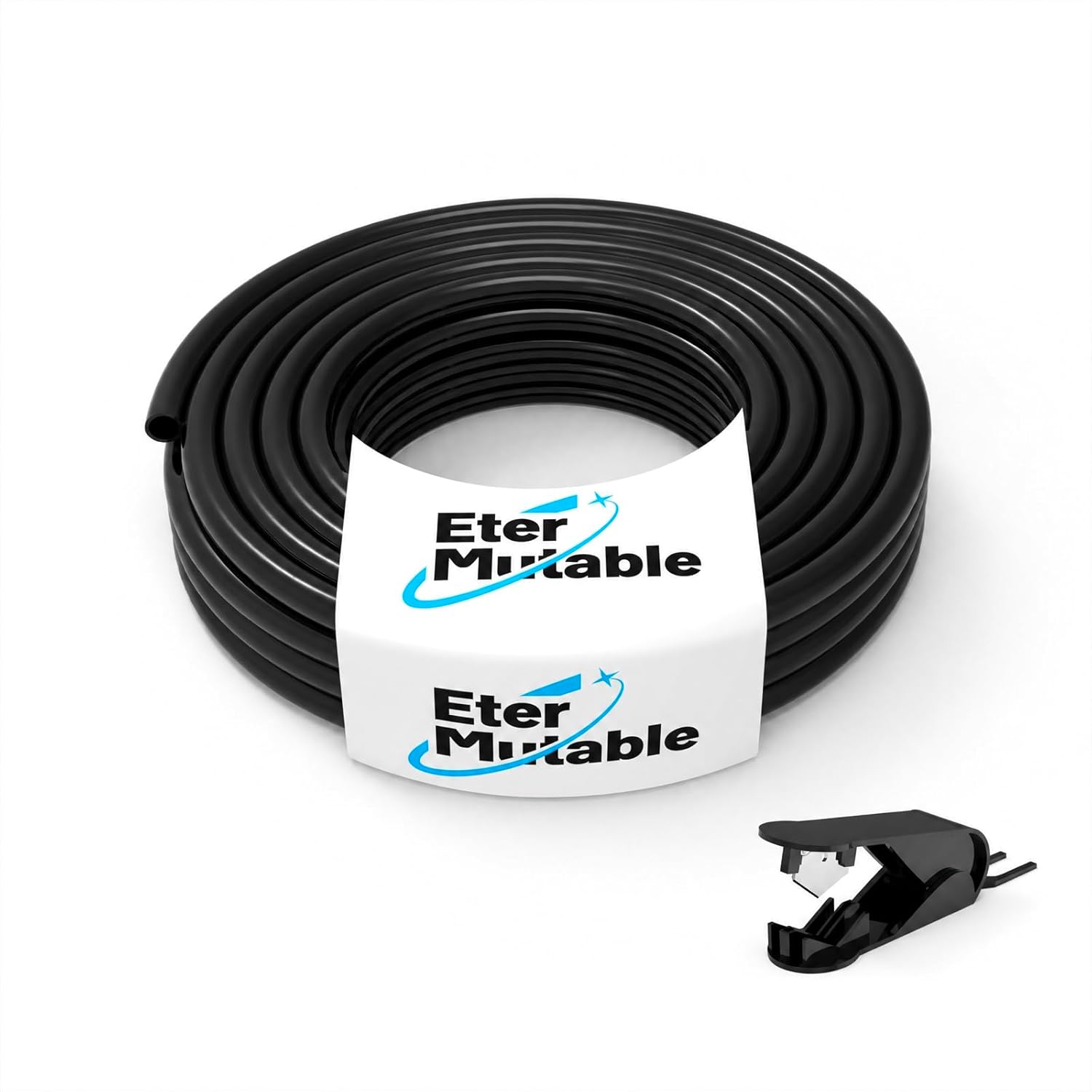 1/4 Inch OD Black Polyurethane PU Pneumatic Air Hose Tubing 32.8 Feet/10Meter Air Brake Line Tubing Compressed Accessories