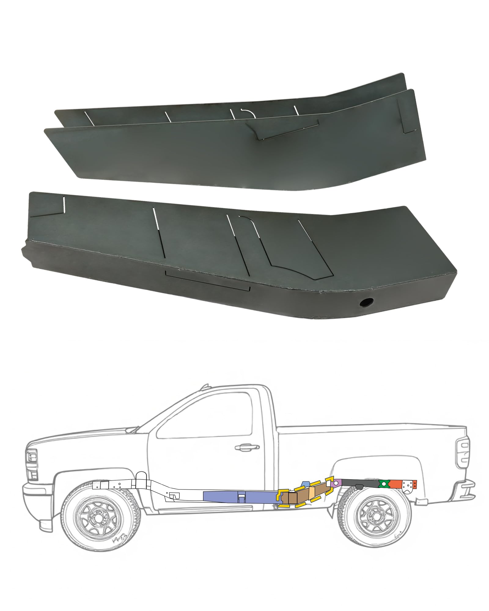 Mountainpeak Mid Rear Frame Repair Fit for 07-14 Silverado &amp; Sierra 1500