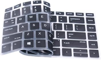 Silicone Keyboard Cover Skin Compatible for 14" HP ProBook 440 445 G5 G6 G7, HP ProBook 430 G5 13.3", HP ProBook x360 440 G1, HP ProBook 640 G4 G5 Black