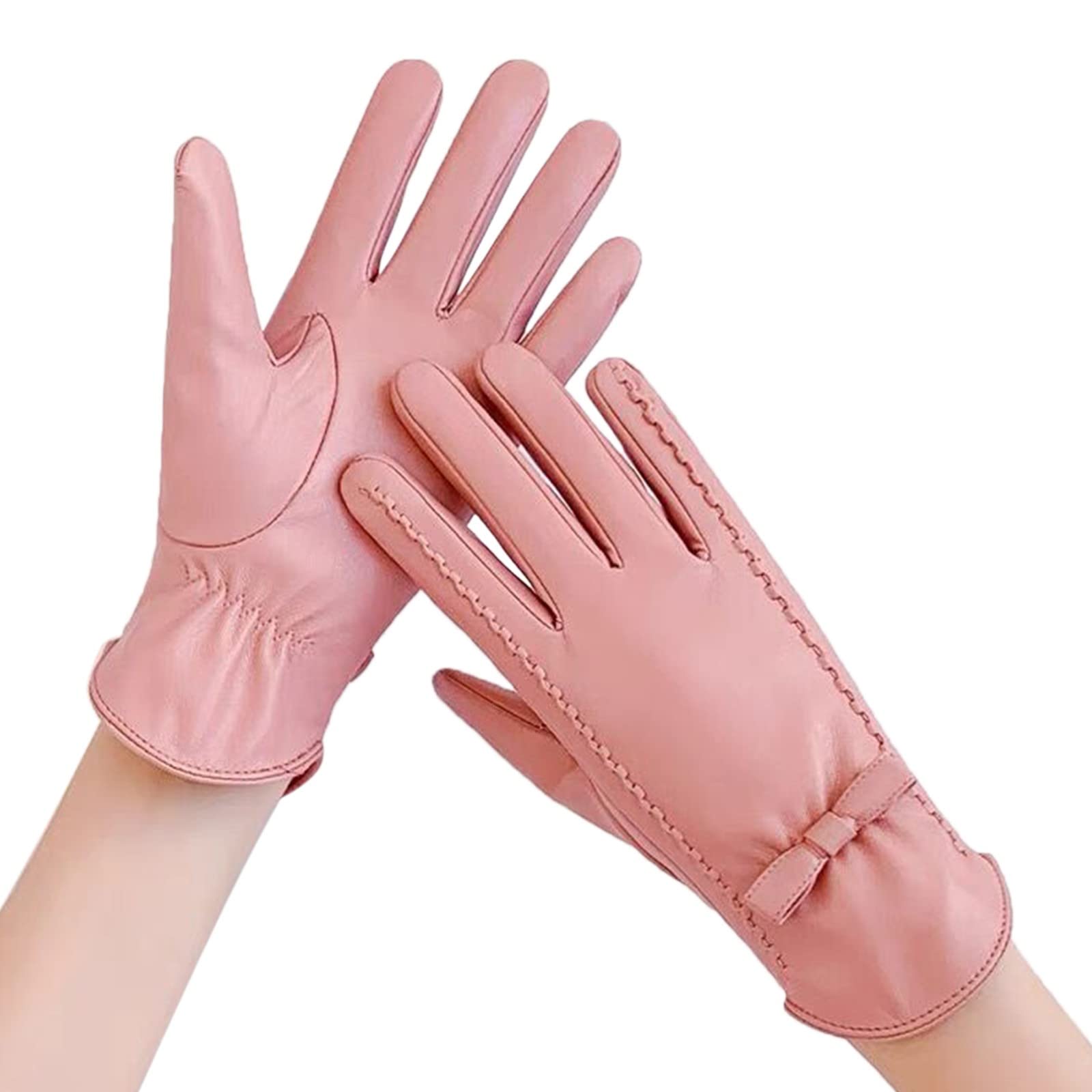 Schwarze Stulpen Lang Fashion Lace Schmetterling Stickerei gefütterte Handschuhe Damen Lammfell Fahrhandschuhe Warme Damen Handschuhe (PK1, One Size)