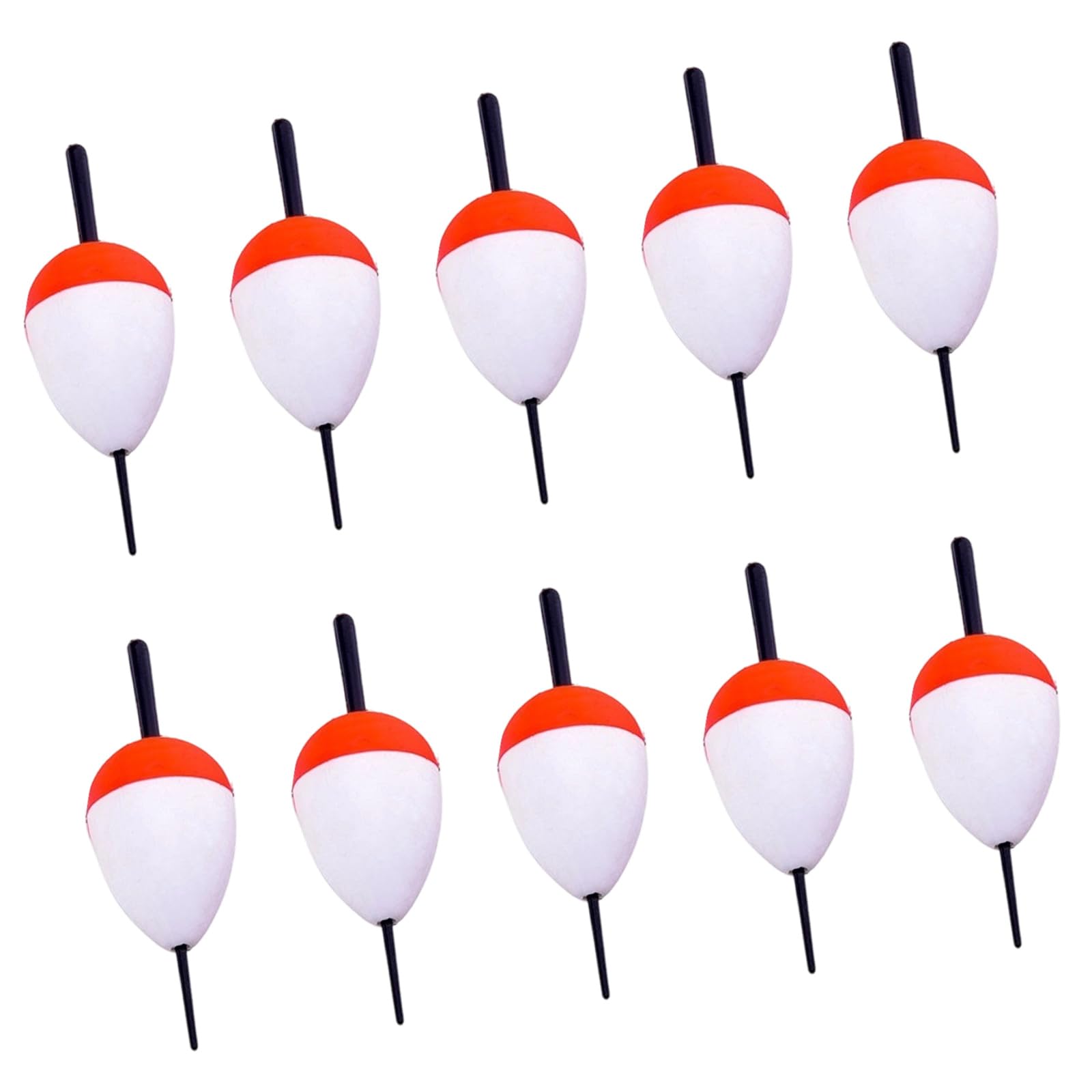 HGENAHGTF 10Pcs Hard Foam Float Buoys Bobber Fishing Stick Float Fishing Tackle Sea Rock Striking Easy to Use Sea Rock Striking