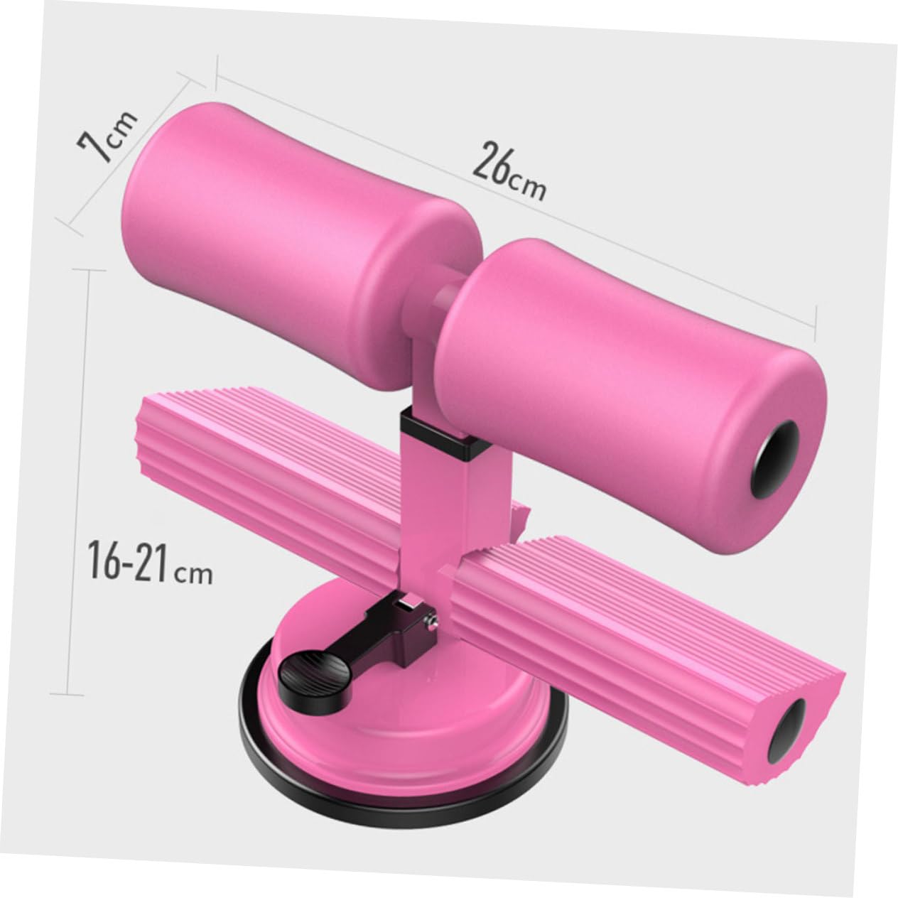 HONMEET Dual Bar Suction Cup Abdominal Trainer Exercise Bar for Sit-up Assist Leg Muscle Training Tool Home Fitness Equipment