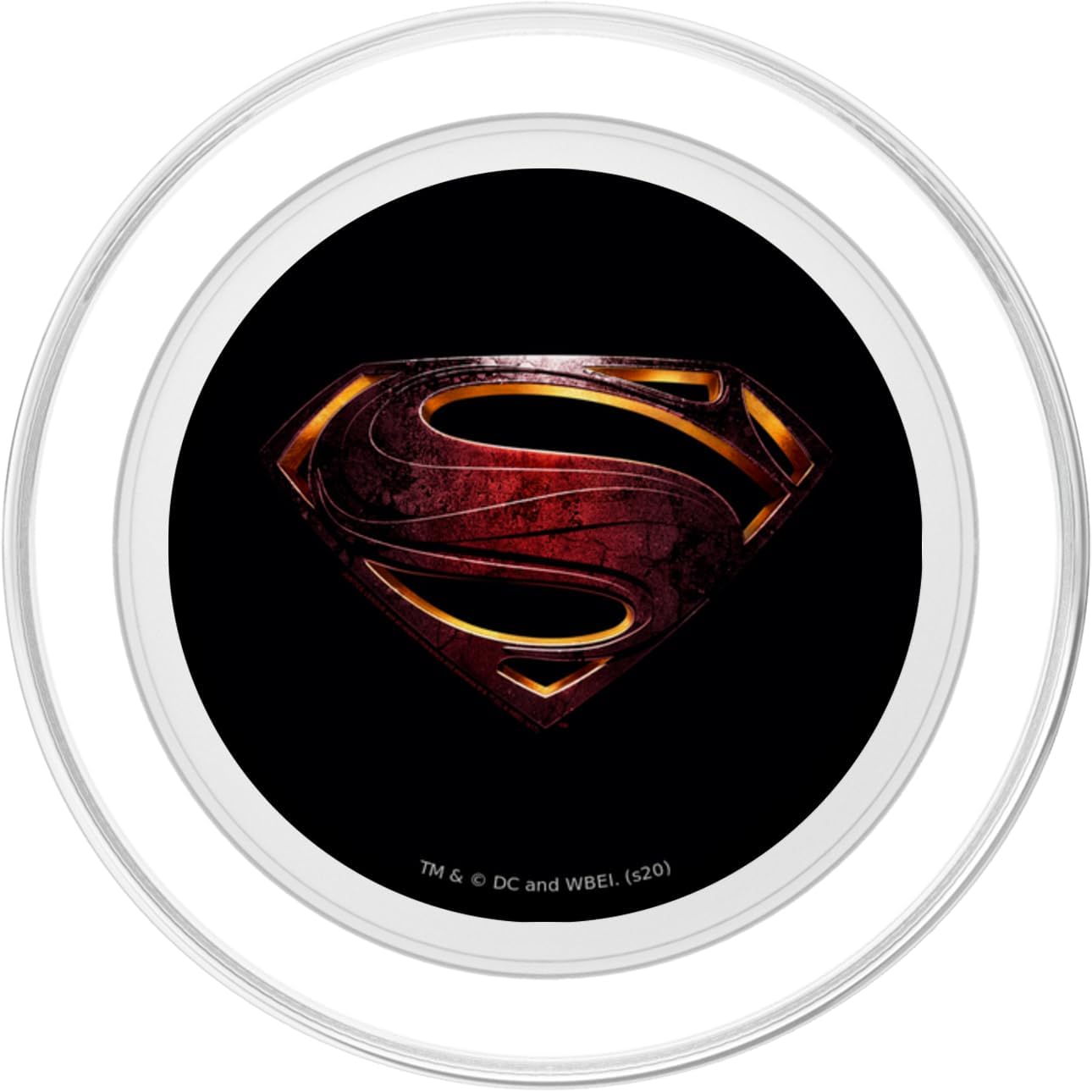 Justice League Movie Superman Shield Logo PopSockets MagSafe PopGrip for iPhone