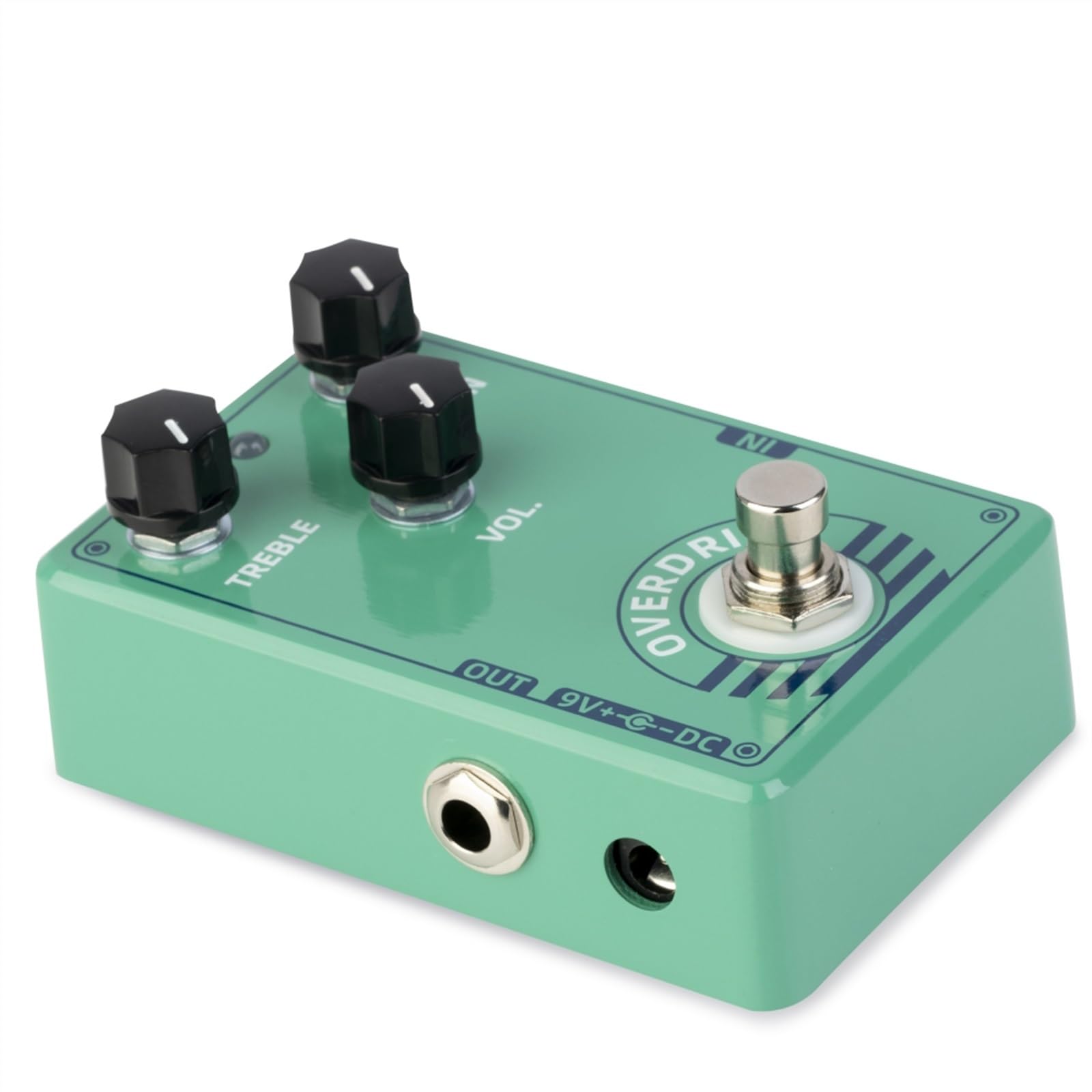 efekty gitarowe Overdrive Pedał Efektów Gitarowych True Bypass Części Do Gitary Elektrycznej Zielony