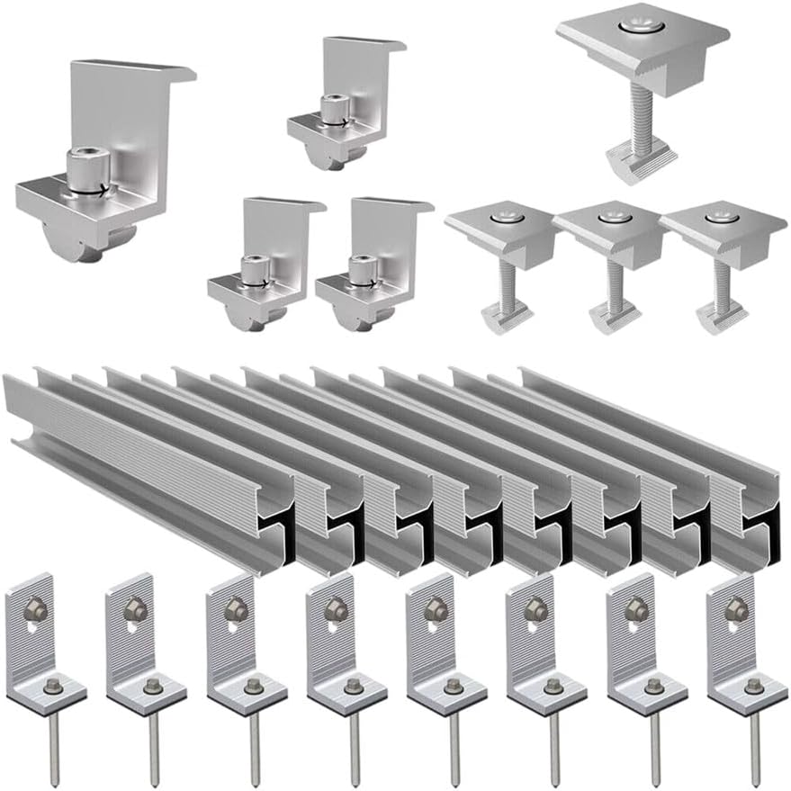 Solar Rail Alu Mounting Rail Solar Panel PV Profile Solar System Accessories Set