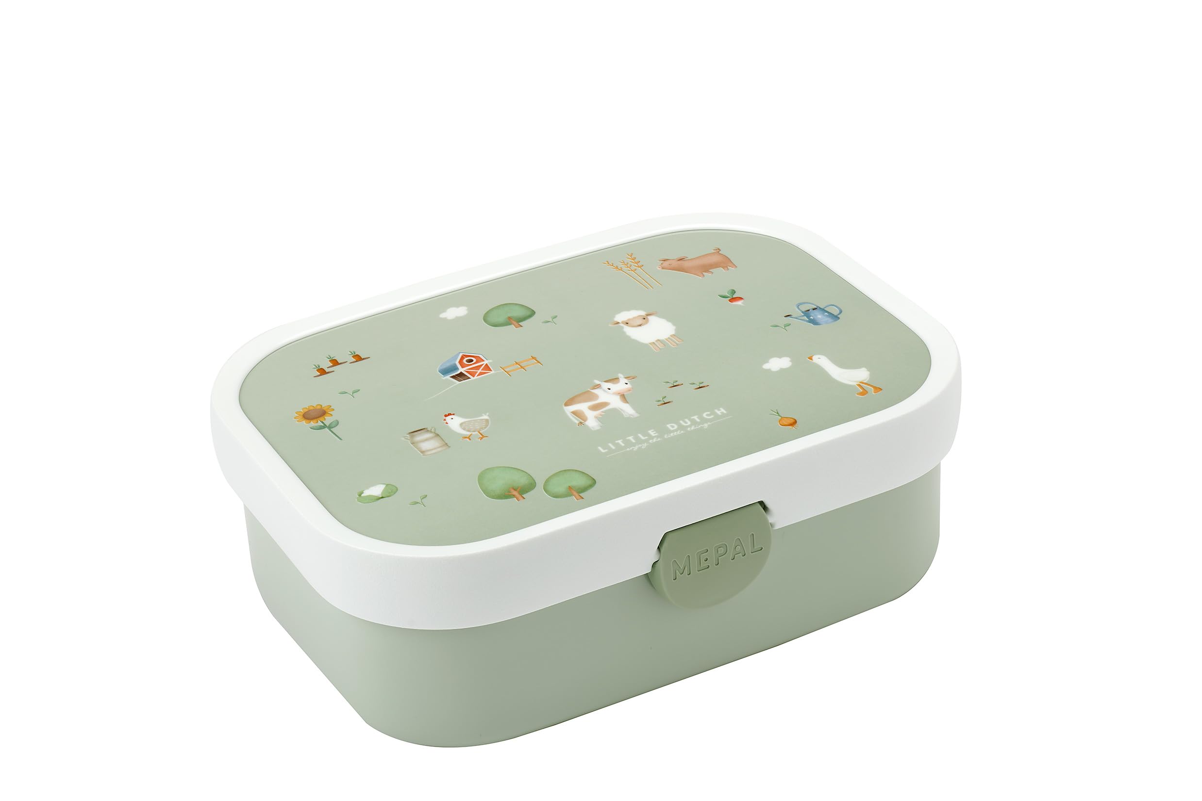 Mepal, Lunch Box Campus Little Dutch, Bento Lunch Box for Children, Bento Compartment, Clip Closure
