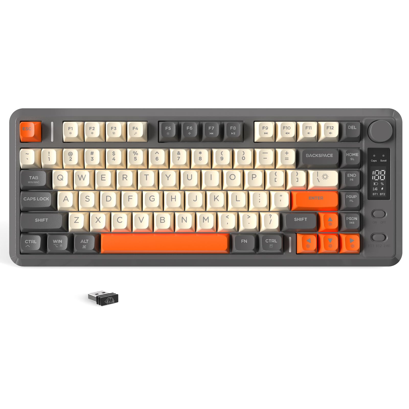 Amazon | ZIYOU LANG x FREEWOLF M75 ワイヤレス ゲーミングキーボード