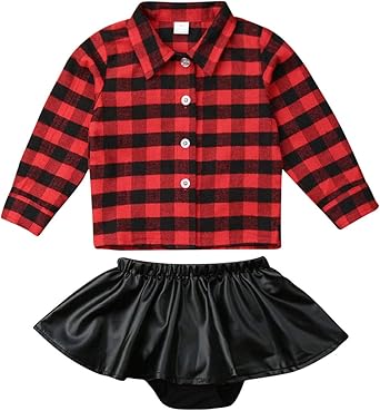 red leather set outfit