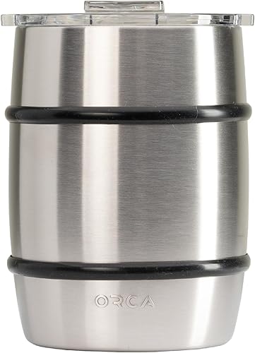 ORCA Doble barril de 24 onzas  Vaso de acero inoxidable con aislamiento térmico, para whisky, cerveza, café o lo que estés teniendo, acero inoxidable
