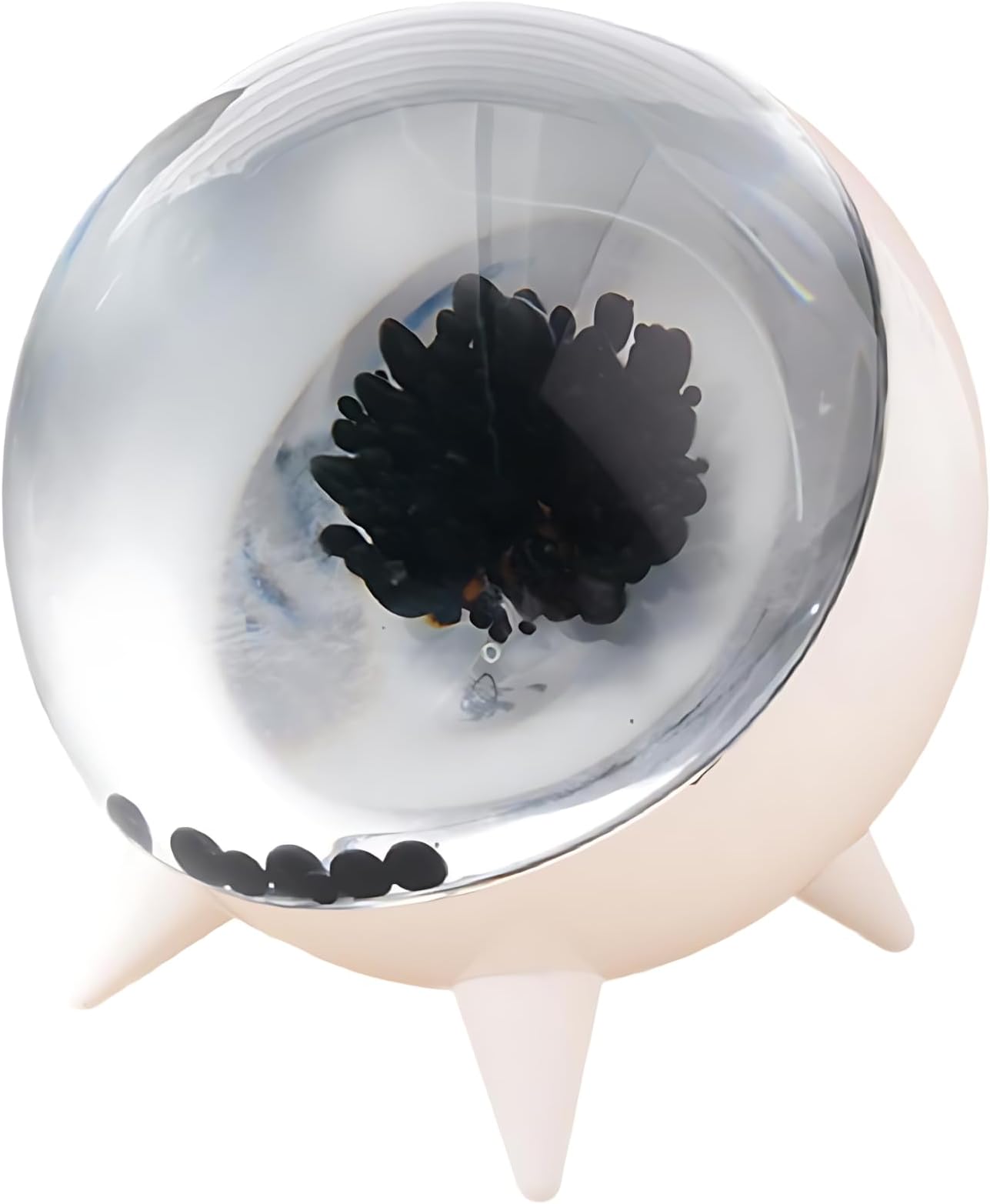 Dancing Ferrofluid Speaker Music Mate - Magnetic Fluid Sound Visualizer with Music Rhythm, Ferrofluid Display Lamp for Desktop Decor, Creative Venom Toy, Unique Gift for Birthdays and Festivals