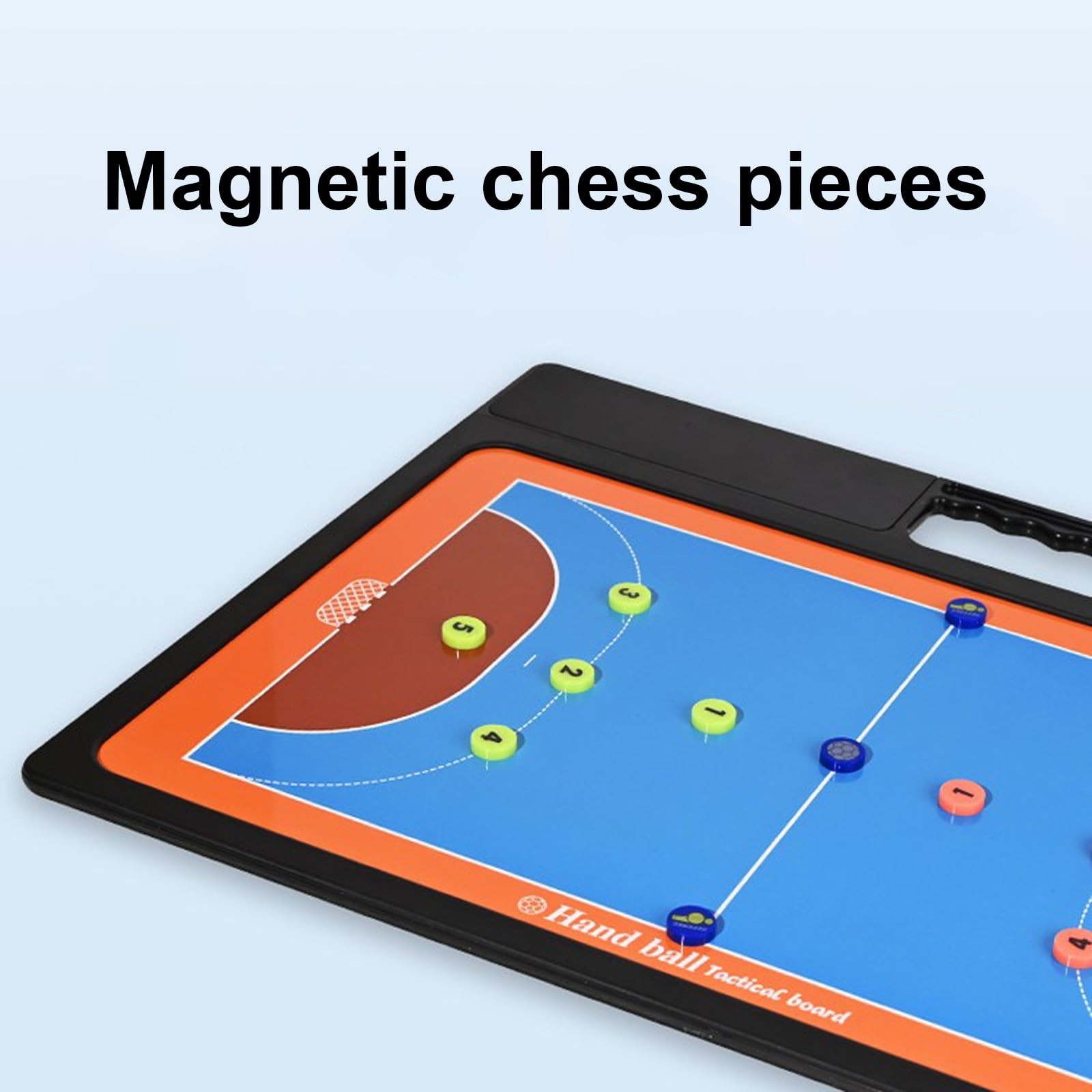 Lavagnetta Pallamano, Appunti per Istruttore di Pallavolo, Materiale Resistente, Elegante e Pratica, Facile da Trasportare, con Comodo Vano Porta-penne