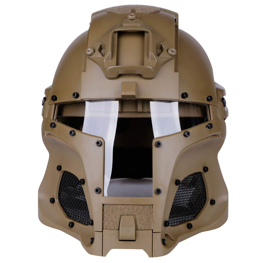 Noga Taktyczny, wojskowy kask balistyczny, na szynie bocznej, wojskowy kask do paintballa, maska pełnotwarzowa (t)
