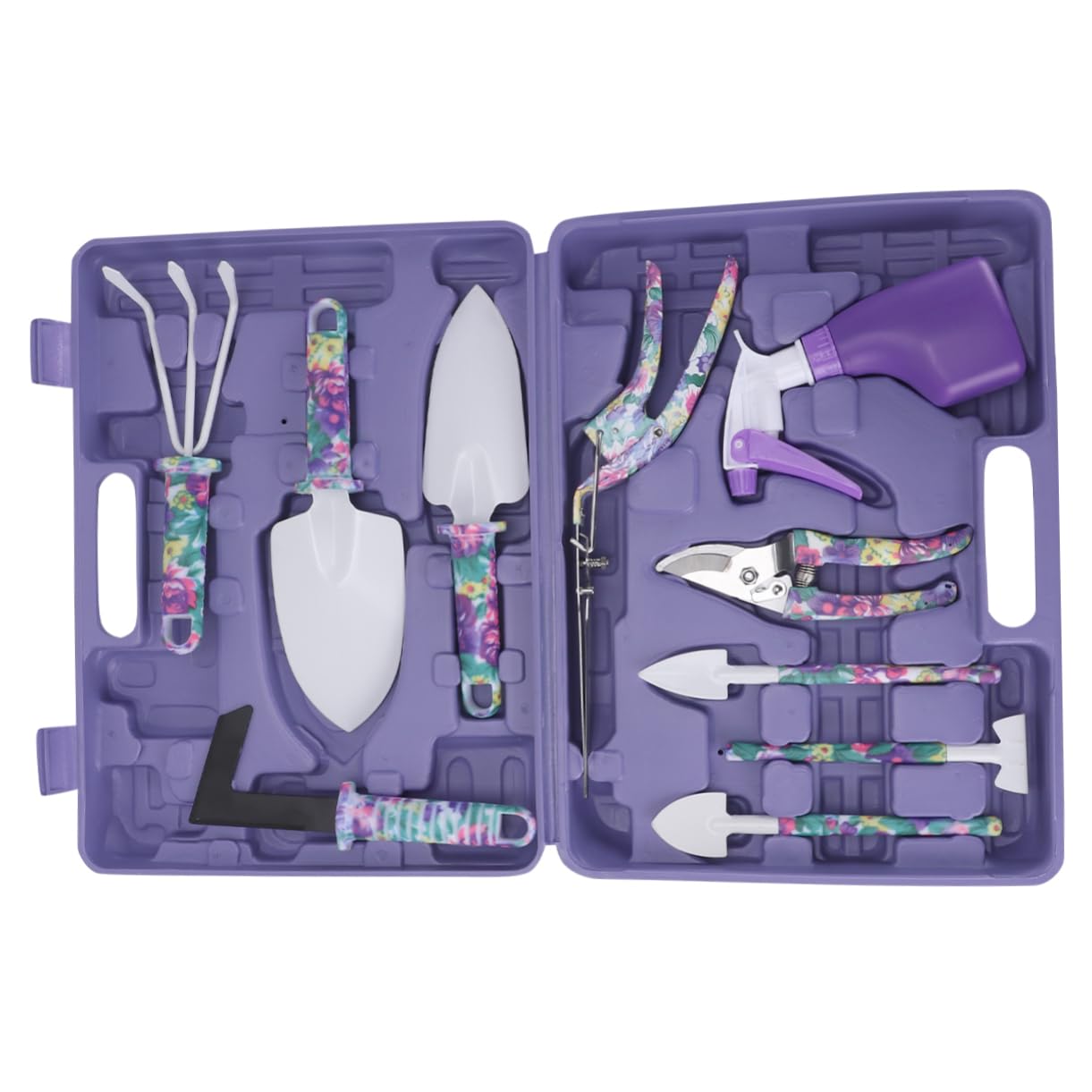 iplusmile 10piezas Herramientas De Jardinería De Rastrillo Tijera y Pala para Hombres y Mujeres Kit De Jardinería Resistente y Cuidado De Plantas