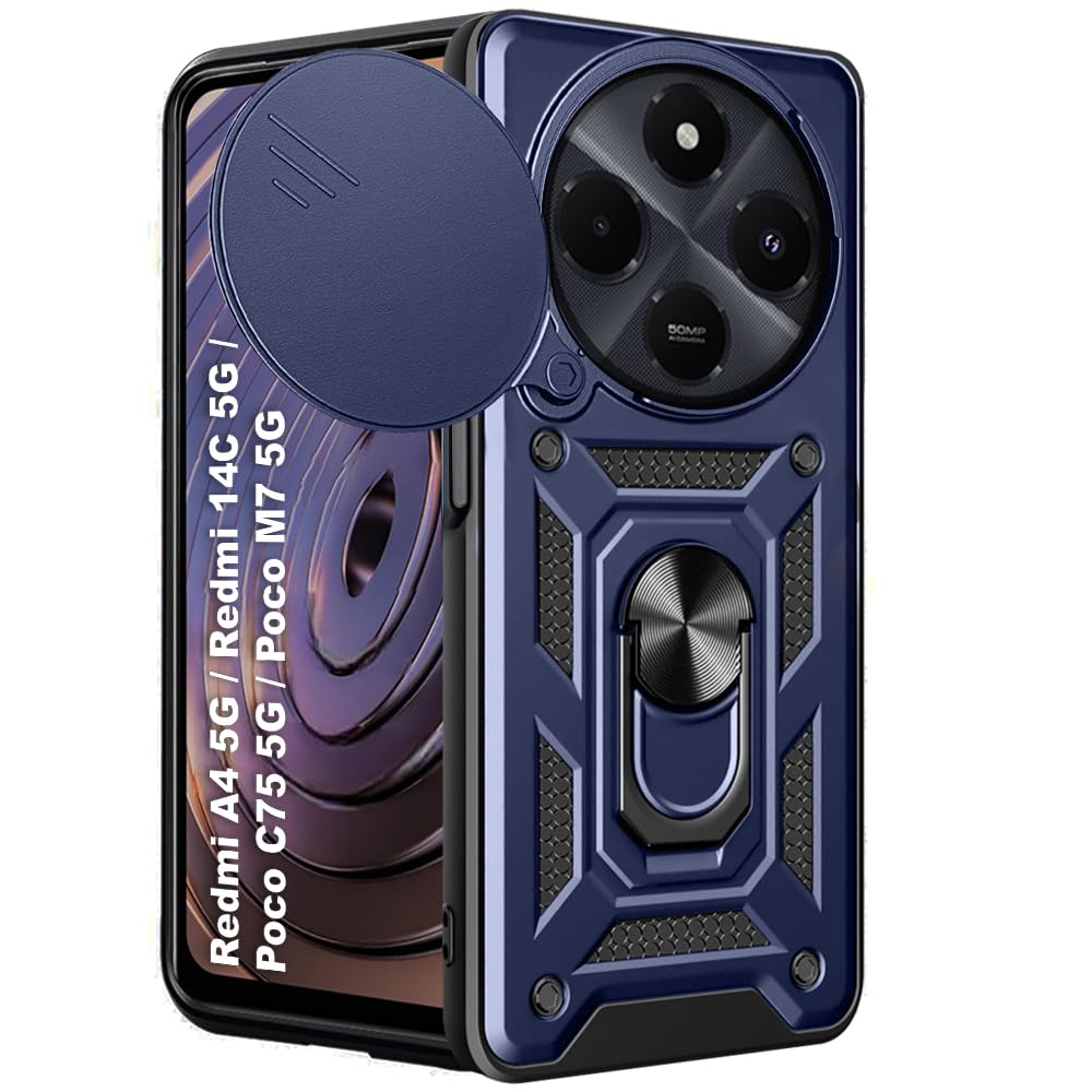 TheGiftKart Tough Armor Bumper Back Cover Case for OnePlus Nord CE 6 5G | Kickstand & Ring Holder | 360 Degree Protection Back Case Cover for OnePlus Nord CE6 (PC & TPU, Sliding Camera Cover, Black) — Amazon image 30
