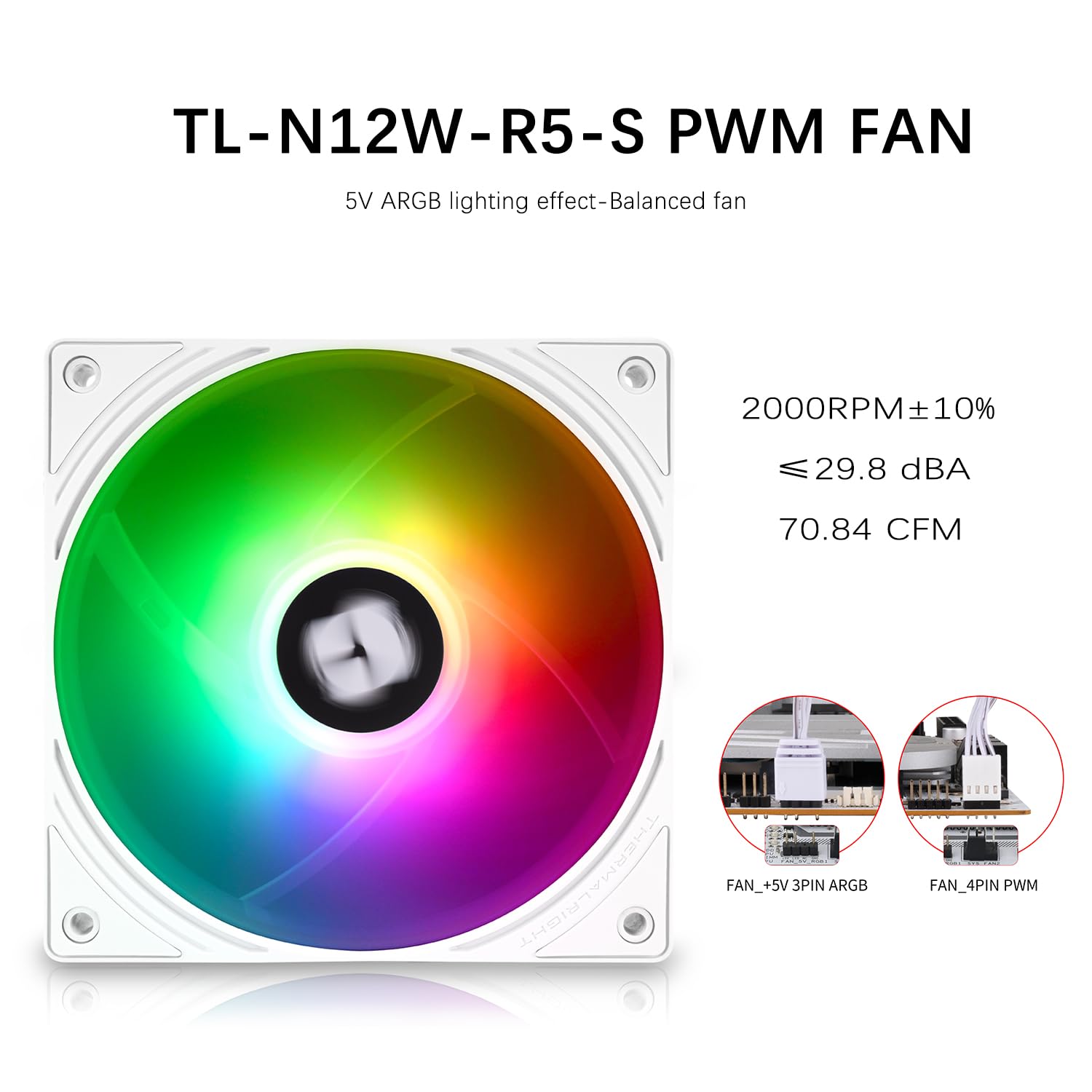 TR-Thermalright AQUA ELITE 240 V6 ARGB - Raffreddatore CPU liquido bianco, raffreddamento Aio da 240 mm, doppia ventola PWM, ARGB, per AMD AM4/AM5, Intel LGA1851/1700/115x/1200, colore: bianco
