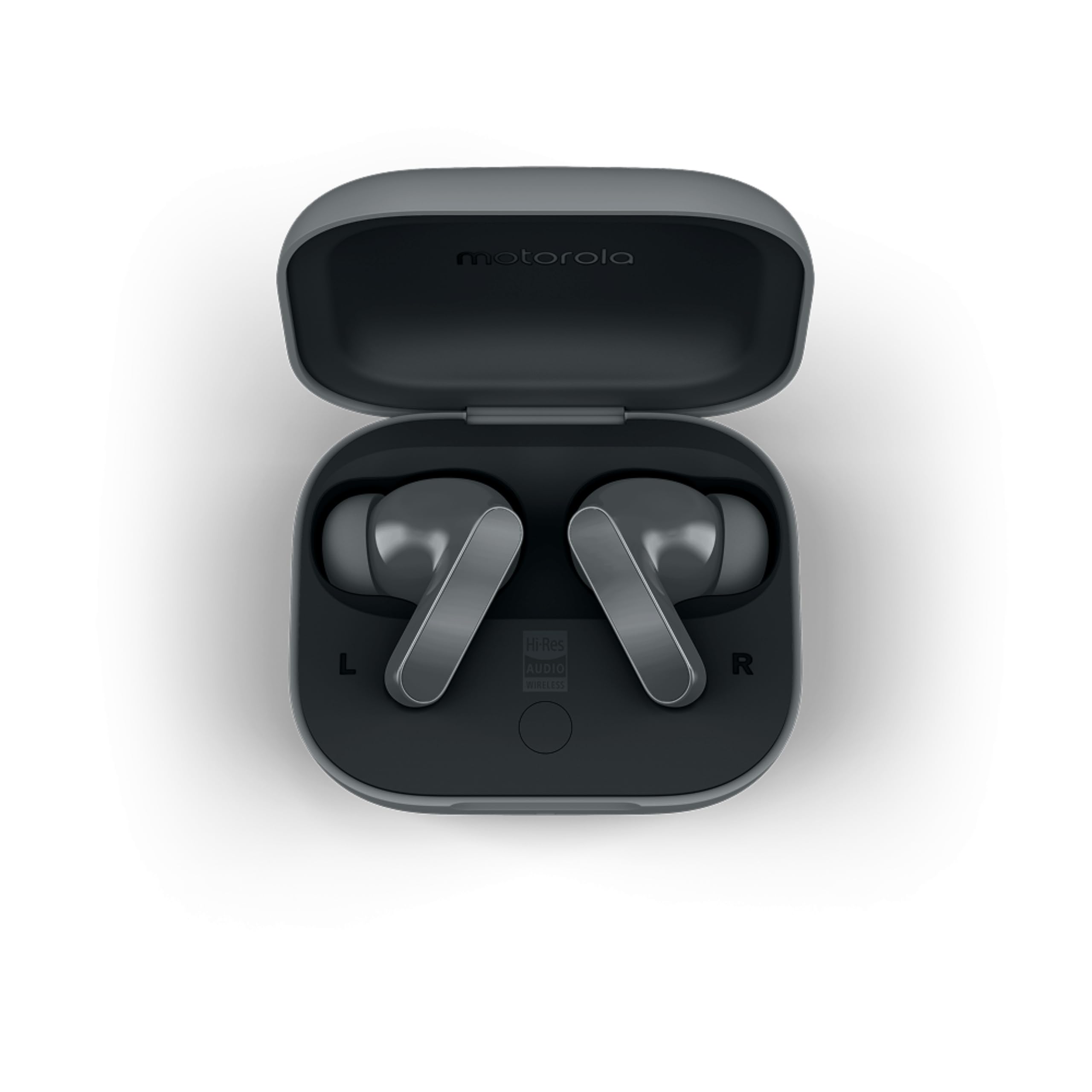 Motorola Moto Buds Bass (Grey, TWS) | LDAC Hi-Res Sound | 12.4mm