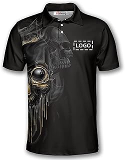 PRIMESTY Custom Logo and Name Bowling Shirts, Short-Sleeve Bowling Jerseys Dry Fit, Bowling Polos with Your Logo