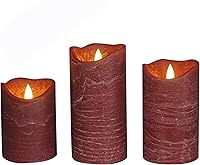 Vista 11 de CANDLE CHOICE Velas sin llama a pilas con temporizador, cera real, pilares LED eléctricos parpadeantes realistas, ciclo diario integrado automático