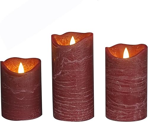 Miniatura 11 de CANDLE CHOICE Velas sin llama a pilas con temporizador, cera real, pilares LED eléctricos parpadeantes realistas, ciclo diario integrado automático