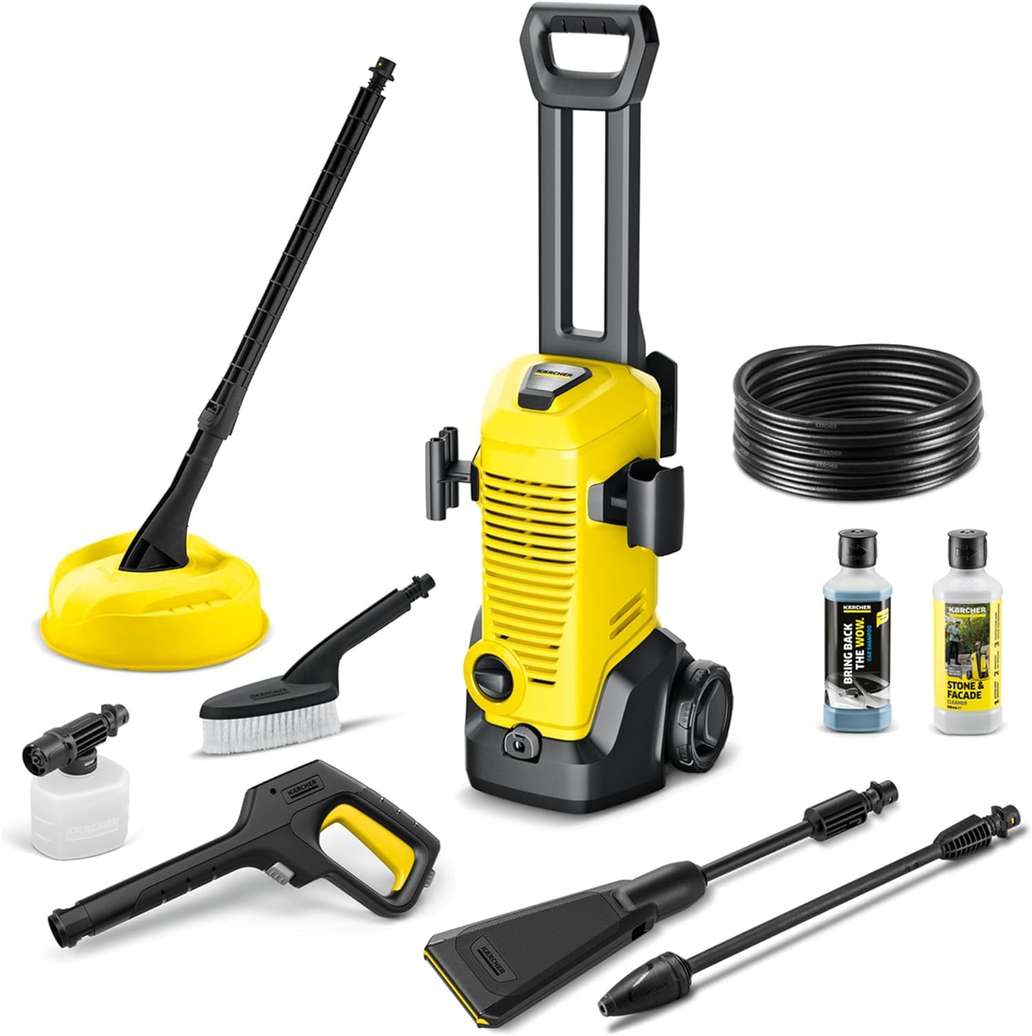 Kärcher high-pressure washer K 3 eco!Booster Car & Home, pressure: max. 120 bar, flow rate: 380 l/h, area: 25 m²/h, weight: 4.5 kg, high-pressure gun, eco!Booster, dirt blaster, Car & Home Kit