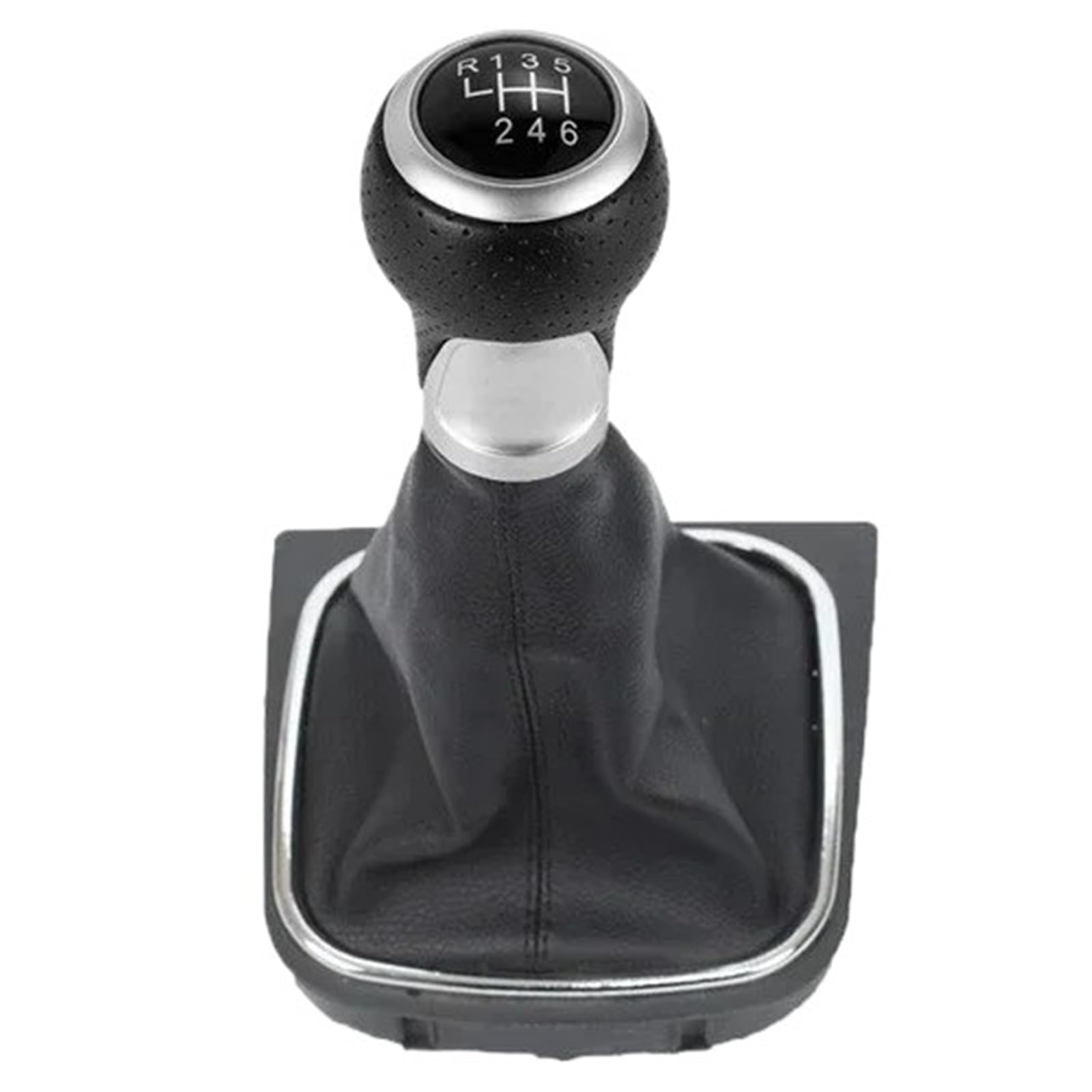 XZCVTYW for Golf 5 MK5 Rabbit Jetta 2004-2009 for Golf 6 Jetta MK6 2010-2014 5 6 Speed Car Gear Knob Car Gear Shift Knob Head(Black Line 6 Speed)