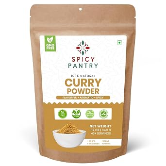 SPICY PANTRY Curry Powder 12 oz Non-GMO, Gluten Friendly Spice Blend for Curries, Soups, Stews & Marinades Aromatic, Earthy Flavor with Global Inspiration