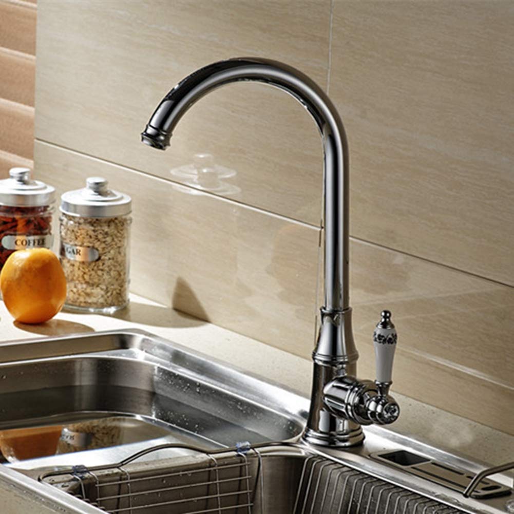 Robinet de cuisine mitigeur anticalcaire pour évier et plan de travail