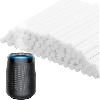 Pack of 100 Humidifier Sticks Humidifier Cotton Sticks Aroma Diffuser Refill Sticks Filter Replacement Wicks Kit Humidifier Filter Wicks in Office Bedroom Home