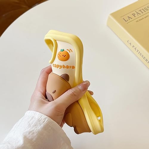 Miniatura 3 de Funda compatible con iPhone 11, linda funda 3D Kawaii divertida de dibujos animados Capybara soplando burbujas para mujeres y niñas, protector de