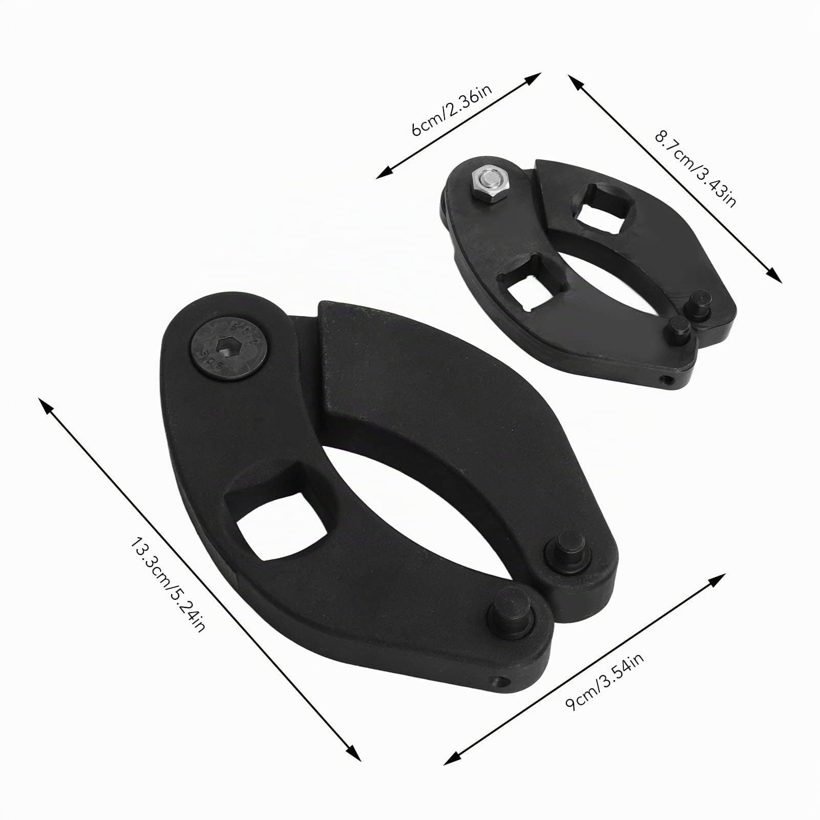 2pcs Clé à écrou de Presse-étoupe Réglable OTC1266 7463 Étoupe De Vérin Hydraulique Réglable Pour Le Démontage Des Culasses De Vérins Hydrauliques Chargeurs Agricoles sur Chargeuses Compactes