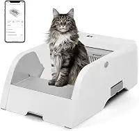 Caixa de Areia Autolimpante, Caixa de Areia para Gatos Automática Atualizada, Autolimpante, Antibeliscão e Caixa de Areia Elétrica Inodora