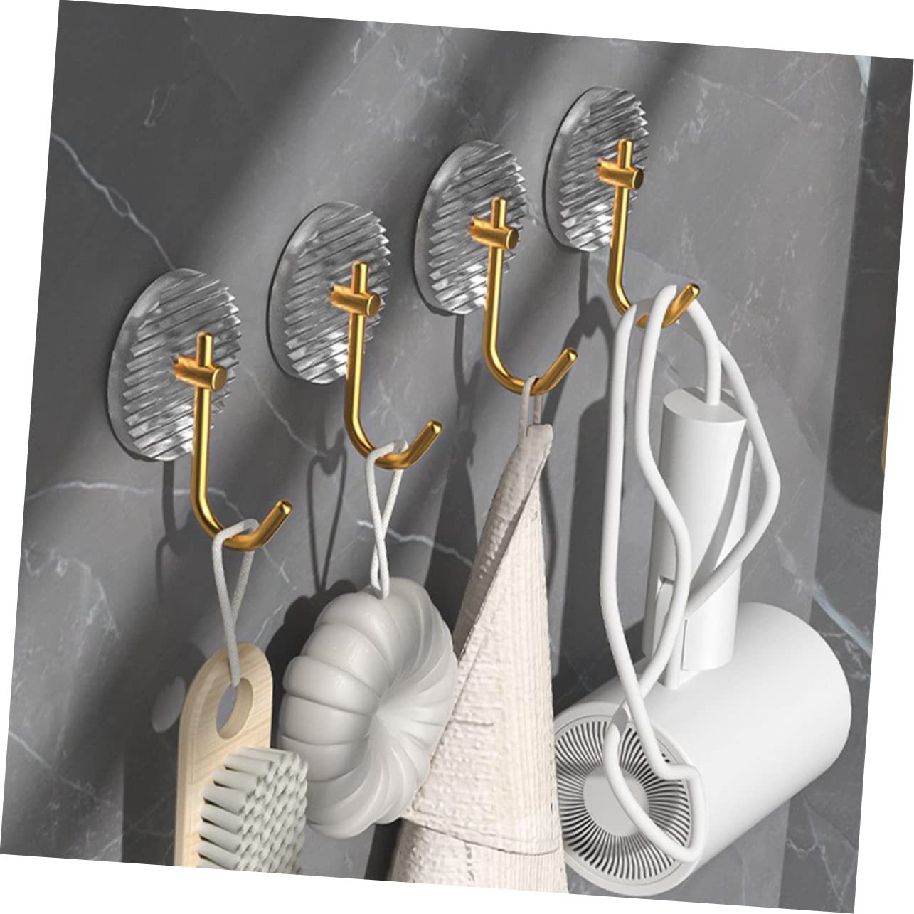 Alipis 15piezas Ganchos Adhesivos Para Toallas Ropa y Llaves Ganchos De Pared Autoadhesivos Para Cocina y Baño Diseño Moderno y Funcional