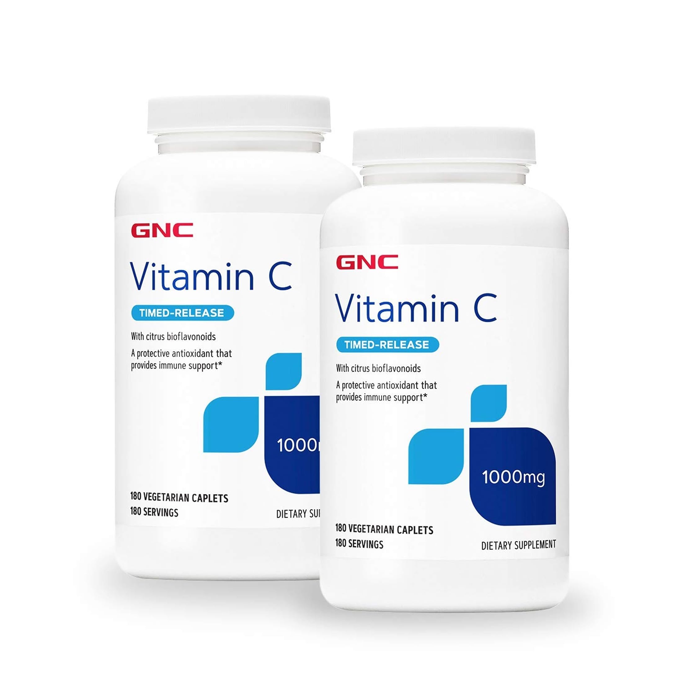 GNC Vitamin C Timed-Release 1000 mg, Twin Pack, 180 Count Each