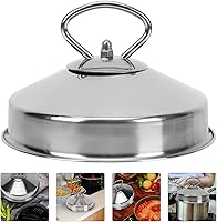 Vista 3 de Cabilock Lid for Cooking 1pc Stainless Steel Steaming Dome Lid Practical Wear Resistant for Housewarming Present