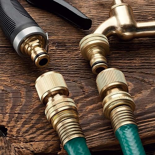 Uni-Fine 4 Pieces 3/4 Inch Universal Faucet Connectors, Brass Male Faucet Connector, Faucet Adaptor, Household Connector - Image 4