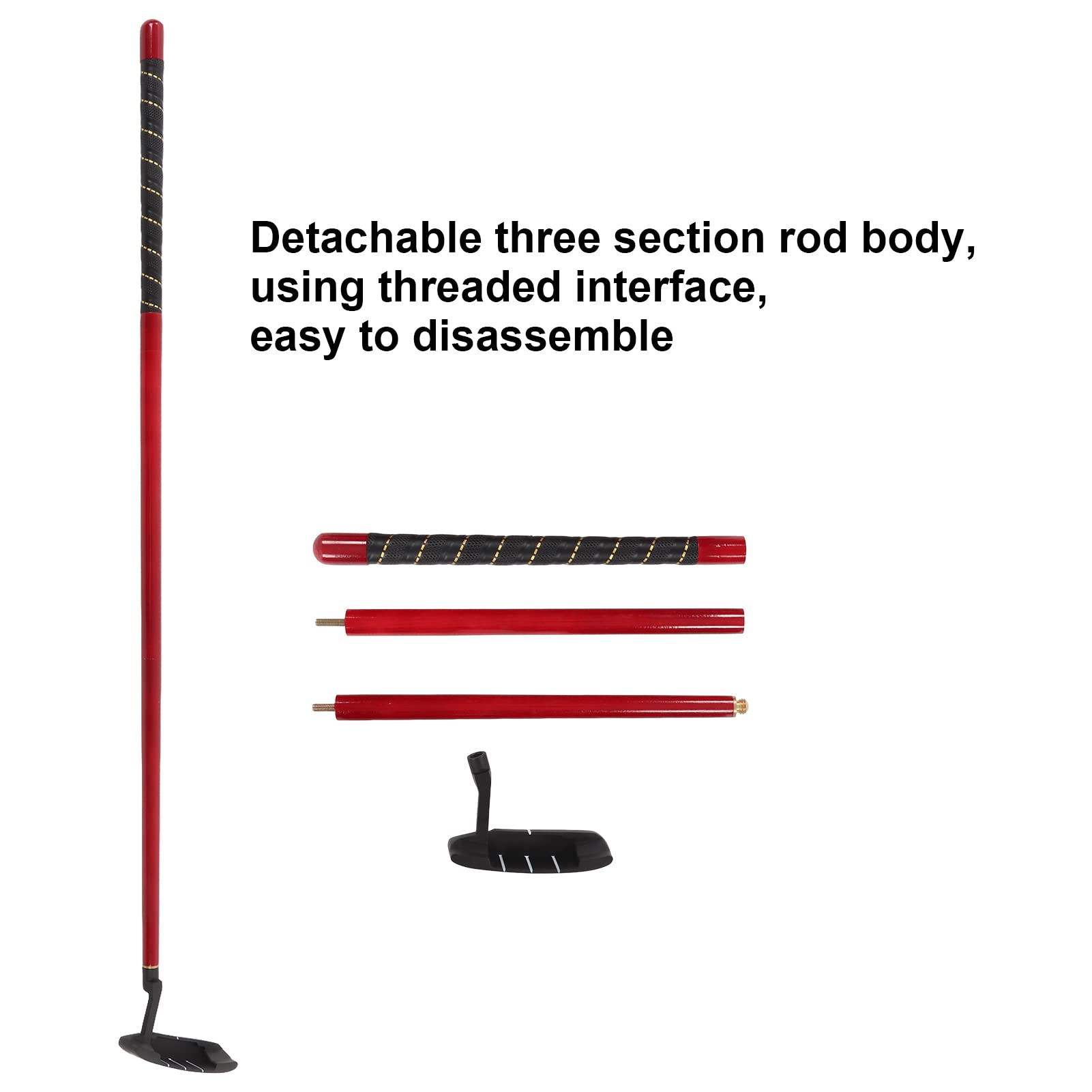 Golf-Putter, Tragbare Golf-Putter Für Zuhause Und Büro, Abnehmbarer Golf-Putter Mit DREI Abschnitten, Golf-Geschenkset, Golf-Zubehör