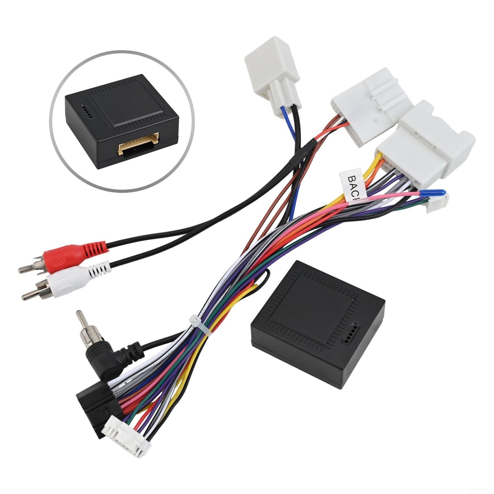 Adaptador de arnés de alimentación de audio para radio de coche para Android + caja Canbus para Toyota, cables ISO, telares, conector de radio