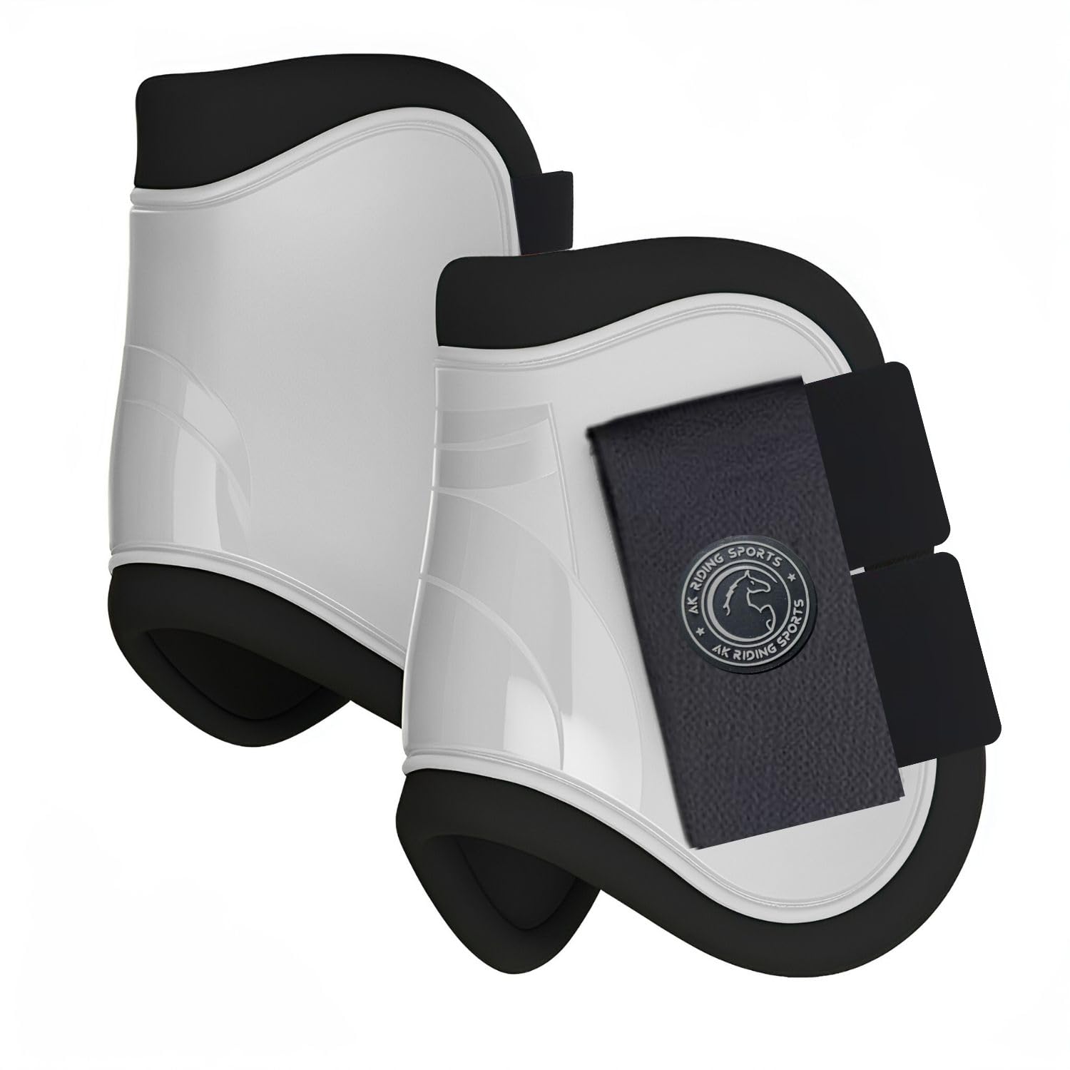 AK Pro-Tec Fetlock Horse Boots Protective Gear and Training Equipment - Equine Boots, Wraps & Accessories AKRS-6068-02 (White, Cob (Medium)) โ image 1